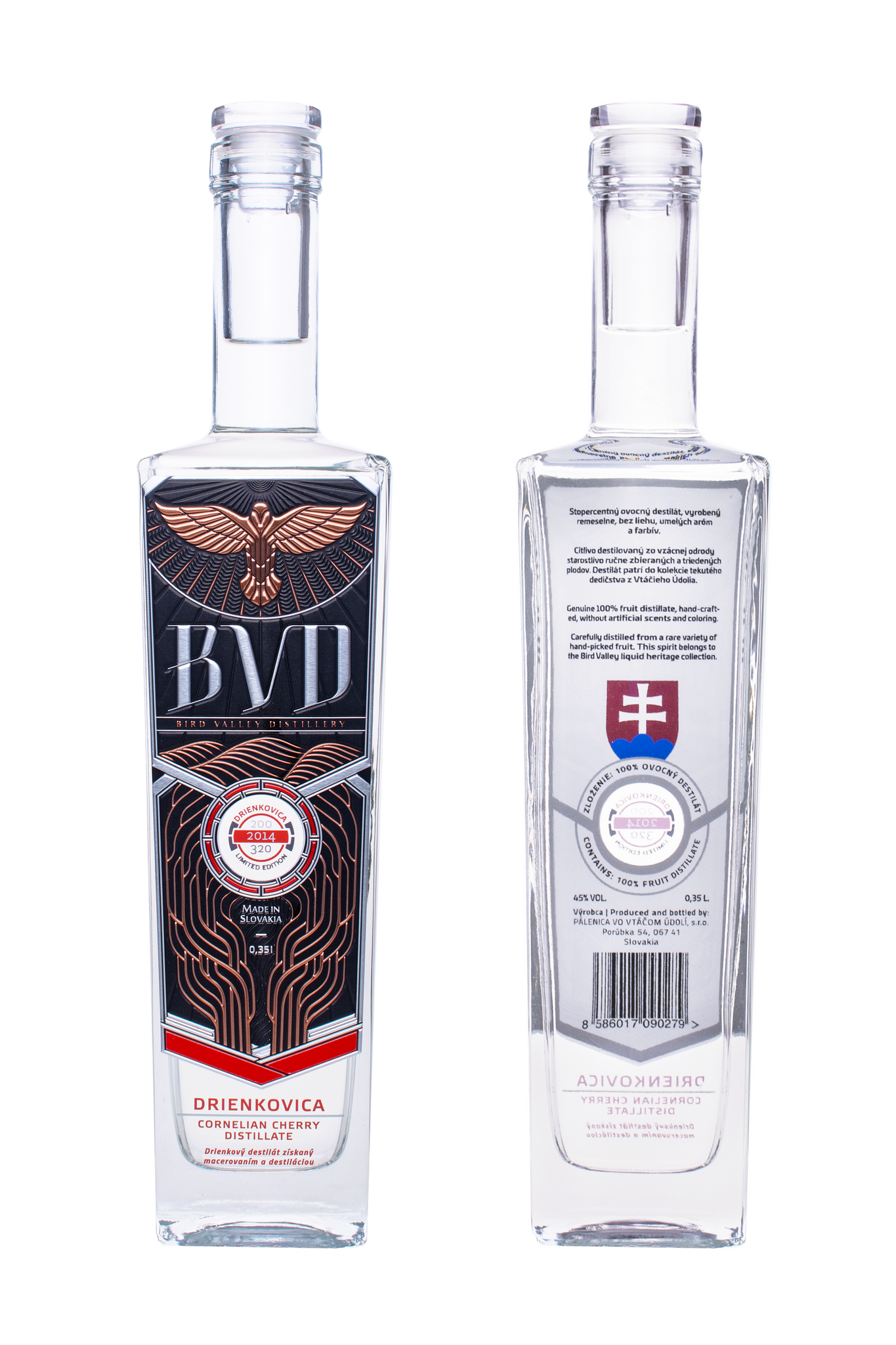 BVD Drienkovica destilát 0,35 l 45%